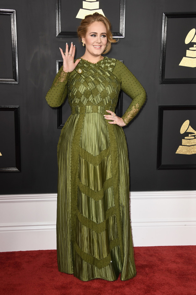  Adele in Givenchy Haute Couture and Lorraine Schwartz jewelry 
